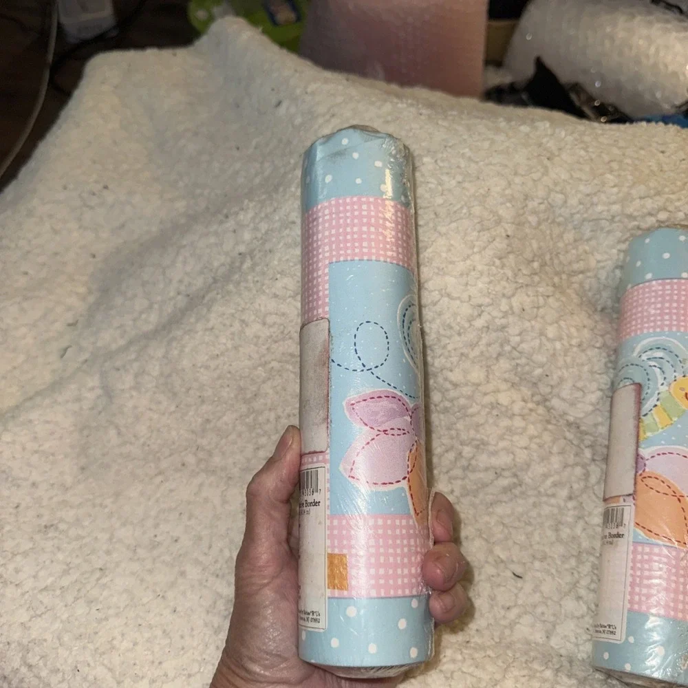 Vintage 1996 Koala Baby Wallpaper Border  Children Room Floral And Bees Pastel 2